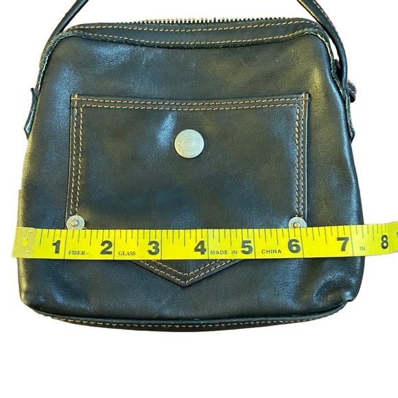 Leather Co & Liz Claiborne Crossbody Mini Purse Handbag Leather Black Soft - Picture 7 of 12